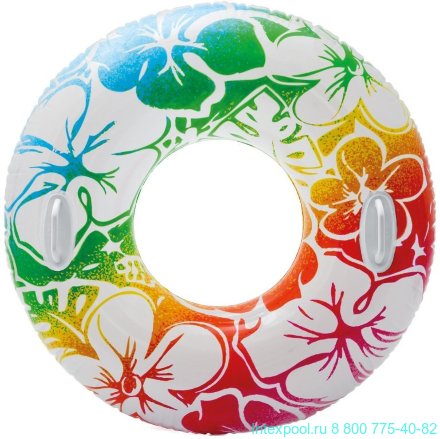 Надувной круг Transparent цвета Intex 58263