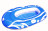 Лодка надувная синяя с рисунком Bestway 61078 с веслами 