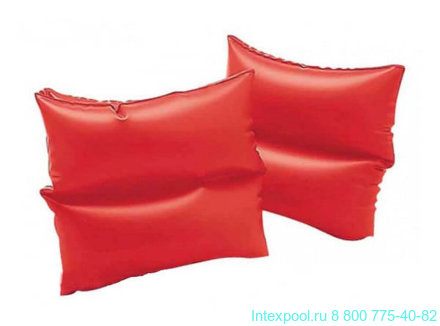 Надувные нарукавники Intex красные 19х19 см