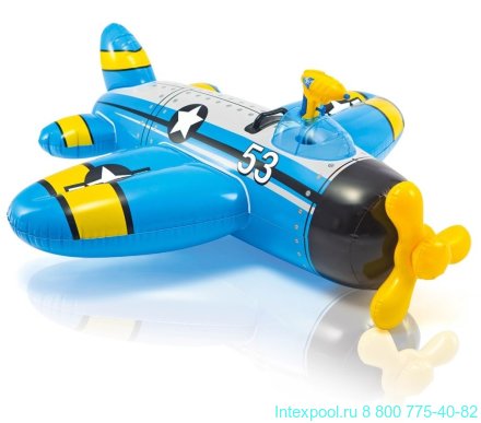 Игрушка надувная детская Самолет 132х130 см Intex 57537