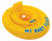 Надувной круг водные ходунки Intex желтый с трусами 56585