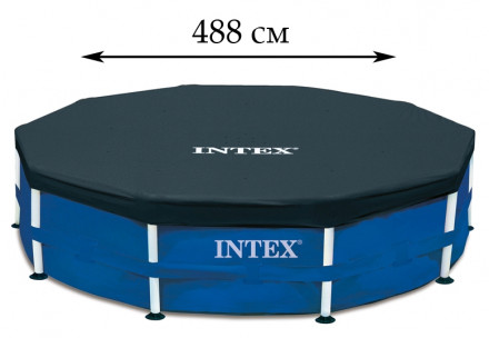 Тент-чехол-покрывало 488 см INTEX 28040 (57901) для каркасных бассейнов