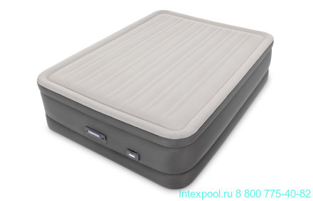 Двуспальная кровать PremAire Dream Support Airbed со встроенным насосом Intex 64770