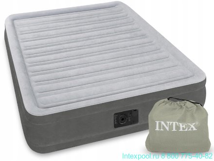 Полутороспальная надувная кровать Comfort Plush Mid Rise Airbed INTEX 67768