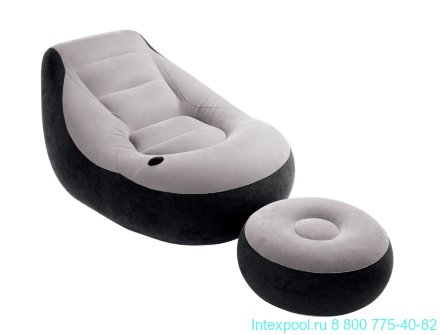 Надувное кресло с пуфиком INTEX 68564